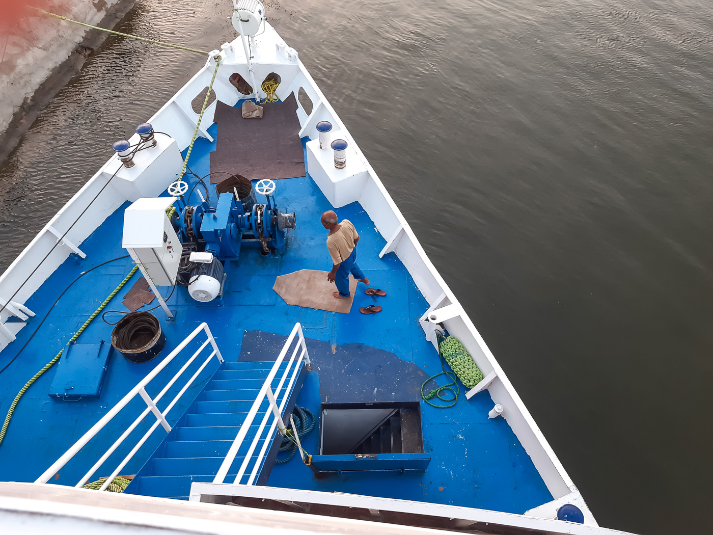 Morgengebet an Deck