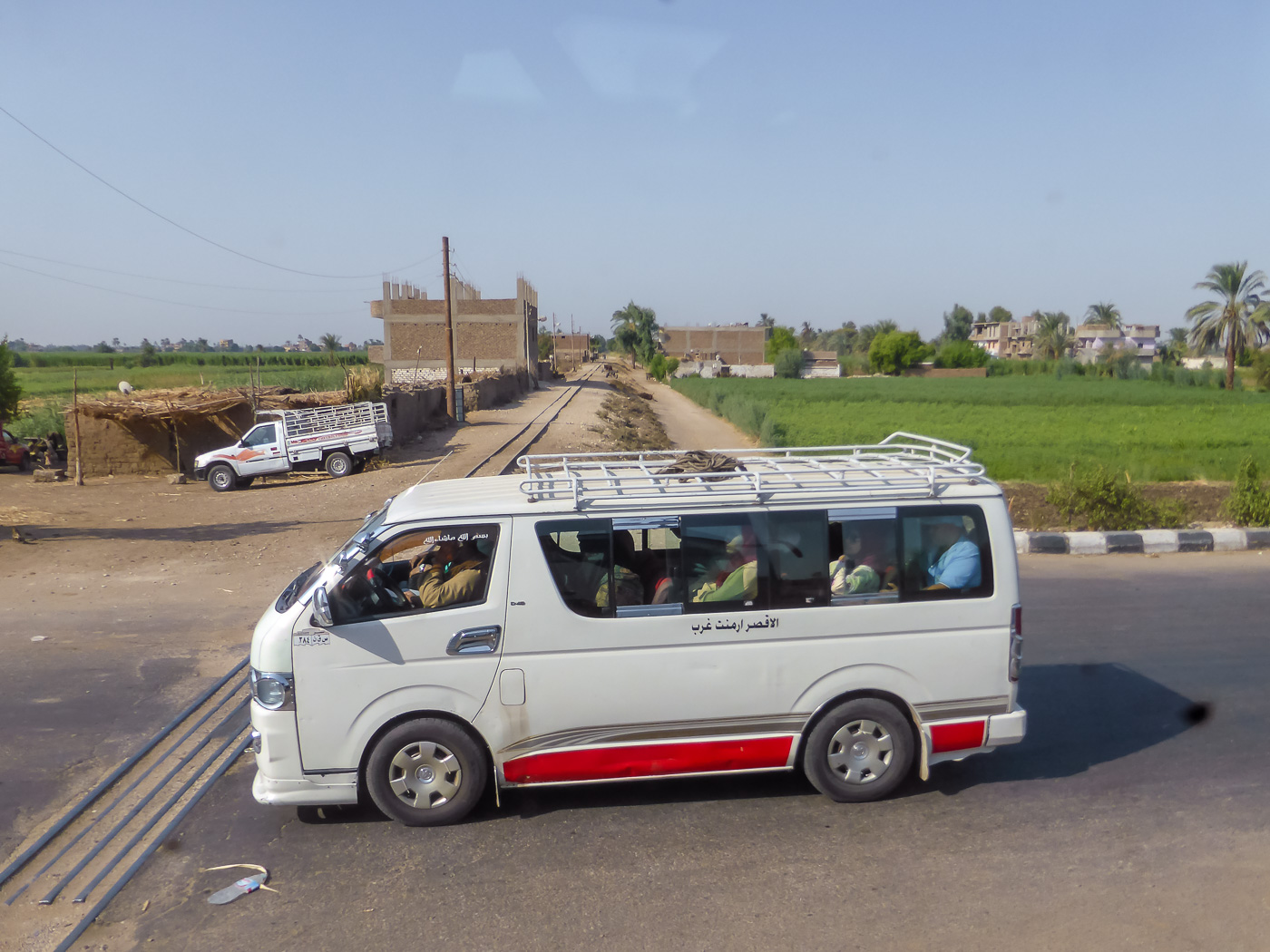 Arbeiter auf dem Weg zur Arbeit